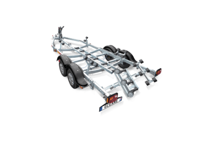 Remorque Freinée Système rampe/rouleaux de quille Océane PTAC 2800Kg OC282S-75