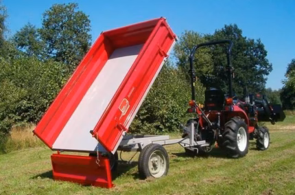 Benne Morgnieux RL 1000 – Basculante pour micro-tracteur