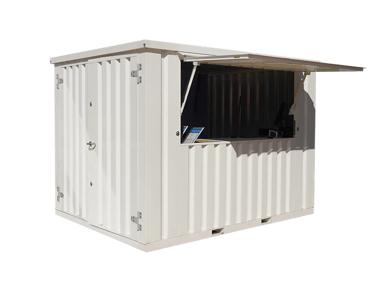 Containerbarpliable4x2metresBlancRAL9016